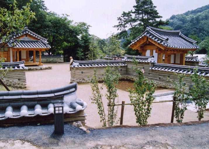 韓国庭園の画像