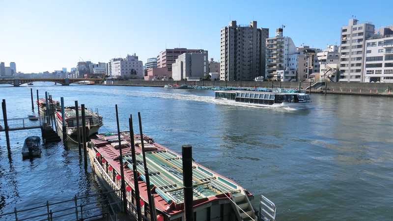 屋形舟　隅田川下りの画像