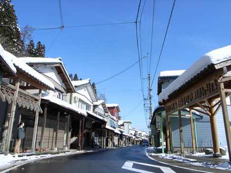 雁木の町並みの画像