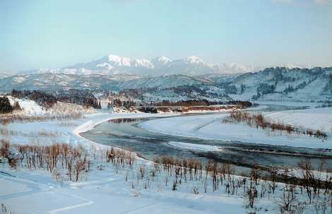 塩殿地区・立野原の信濃川風景の画像