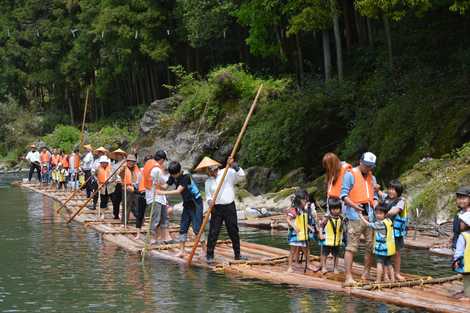 川登筏流しの画像