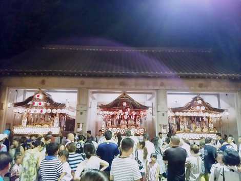 一之宮八幡大神屋台巡行の画像