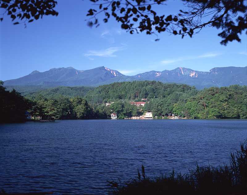 松原湖畔松原諏訪神社下社の画像